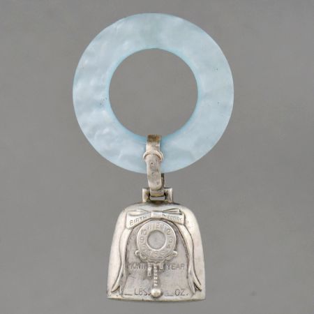 Vintage Handcrafted Sterling Silver Baby Birth Record Charm