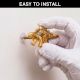 Modern Dinosaur Aluminium Golden Heavy Duty Wall Hooks-Pack of 3