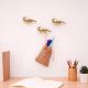 3 Pieces Dinosaur Aluminium Golden Heavy Duty Wall Hook