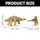 3 Pieces Dinosaur Aluminium Golden Heavy Duty Wall Hook