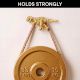 3 Pieces Modern Golden Dinosaur Aluminium Heavy Duty Wall Hook