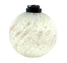 Antique Cream round wave Christmas Hanging