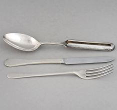 Vintage Silver Cutlery Set with C.E.P.W. Mark