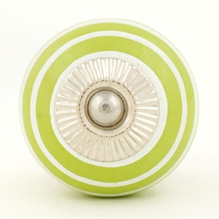 Lime Green White Knob
