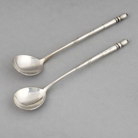 Antique 84 Silver Coffee Spoon and Stirrer Set