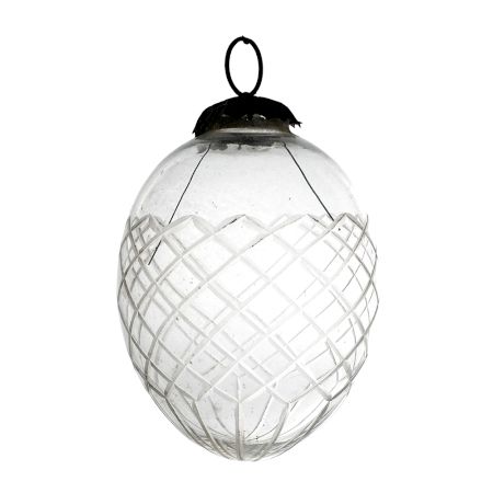 Clear Avocado Box Cut Christmas Hanging