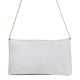 Blush Bloom Minimalist Beaded Clutch with Chain Strap