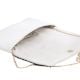 Blush Bloom Minimalist Beaded Clutch with Chain Strap