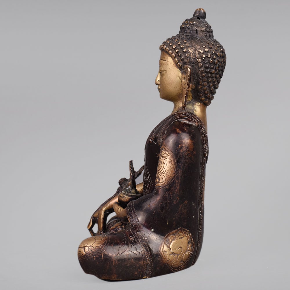 Buddad Brass Medicine Buddha Healing Statue | IndianShelf
